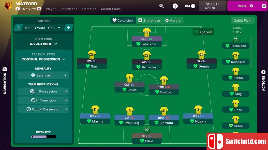 【美版】足球经理2022 触屏版 Football Manager 2022 Touch 英语_3