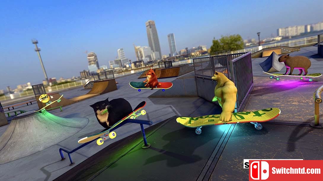 【美版】滑板漂流与麦克斯韦猫:游戏模拟器 Skateboard Drifting with Maxwell Cat: The Game Simulator 英语_3