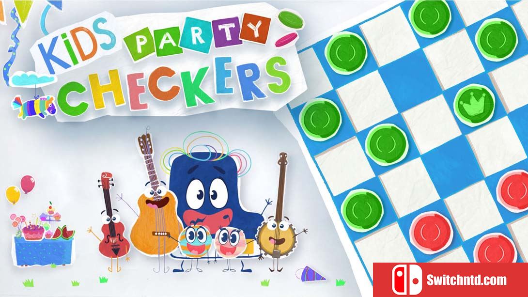 【美版】儿童派对跳棋 .Kids Party Checkers 中文_0