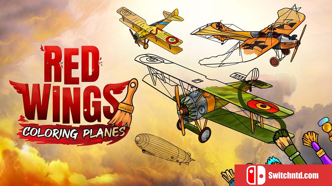 【美版】红翼：着色飞机 Red Wings Color Plane 英语_0