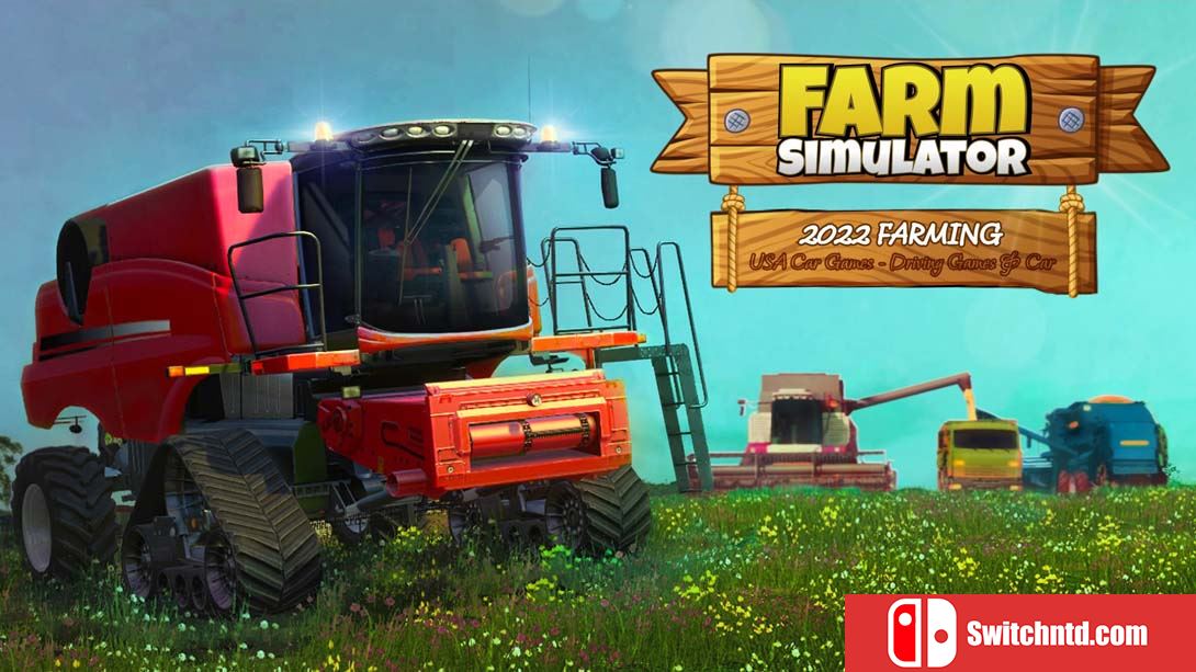 【美版】农场模拟美国汽车游戏-驾驶游戏和汽车2022年农场 Farm Simulator USA Car Games - Driving games & Car 英语_0