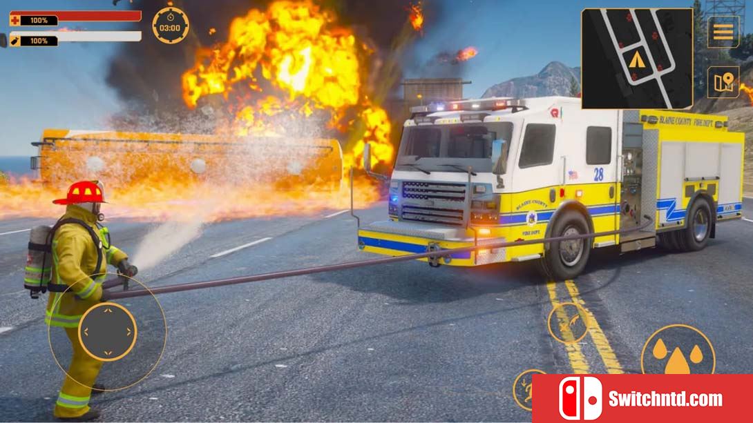 【美版】真实消防车模拟驾驶灭火 Firefighter:Car Fire Truck Sim Driving 2022 Simulator 英语_6