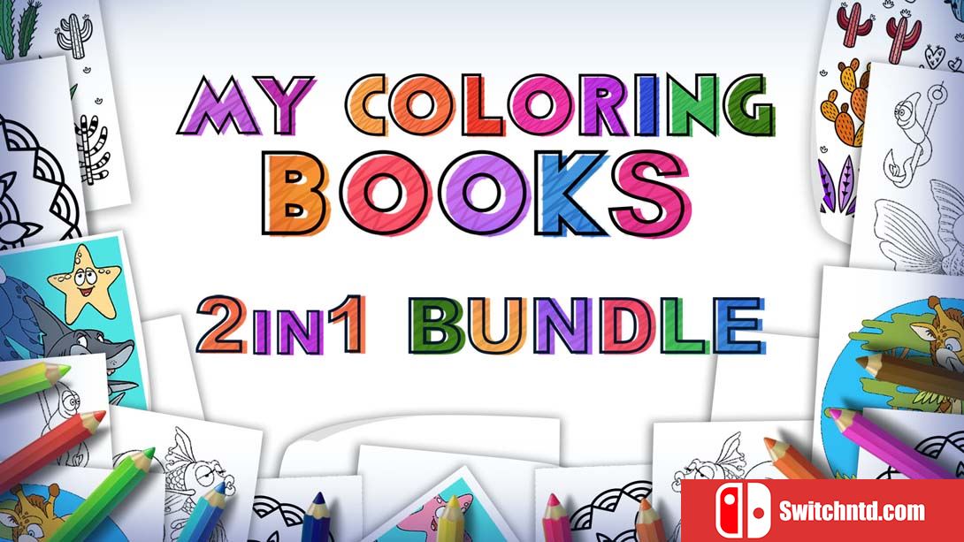 【美版】My Coloring Books - 2 in 1 Bundle 英语_0