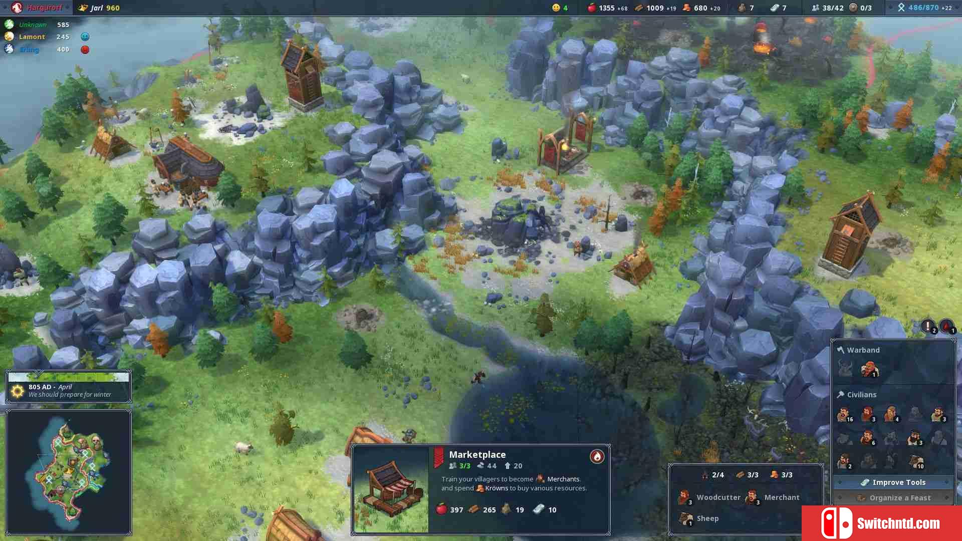 《北加尔（Northgard）》官方中文 集成白鼬部落DLC TENOKE镜像版[CN/EN]_3